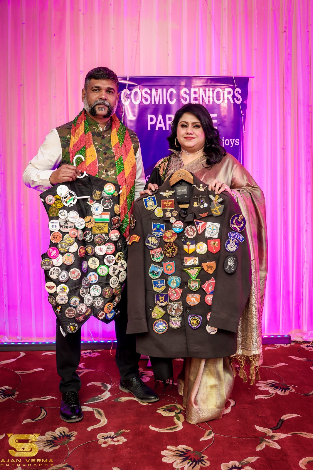 Memorabilia showcase at a seniors event
